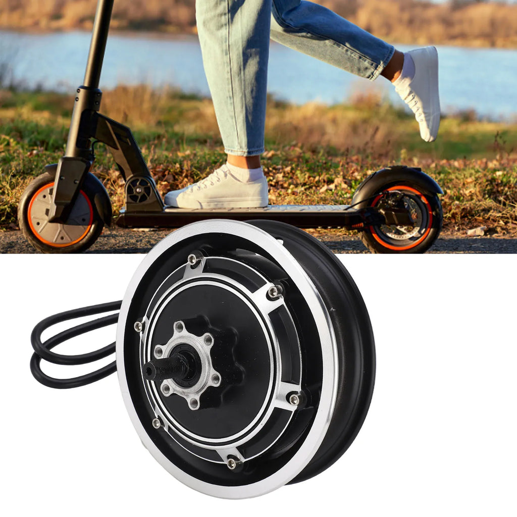 Electric Scooter Hub Motor 48V 1000W Electric Bike Brushless Disc Brake Hub Motor for 10 Inch Outer Tire 48V Hub Motor Hub Motor
