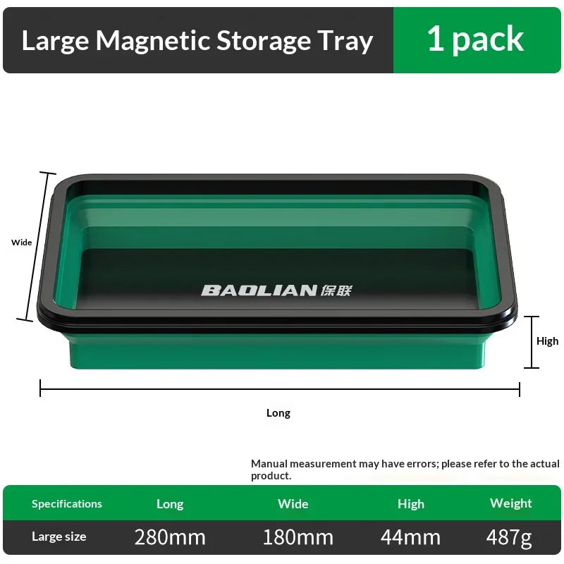Strong Magnetic Foldable Silicone Tray for Screws and Metal Parts Auto Repair DIY
