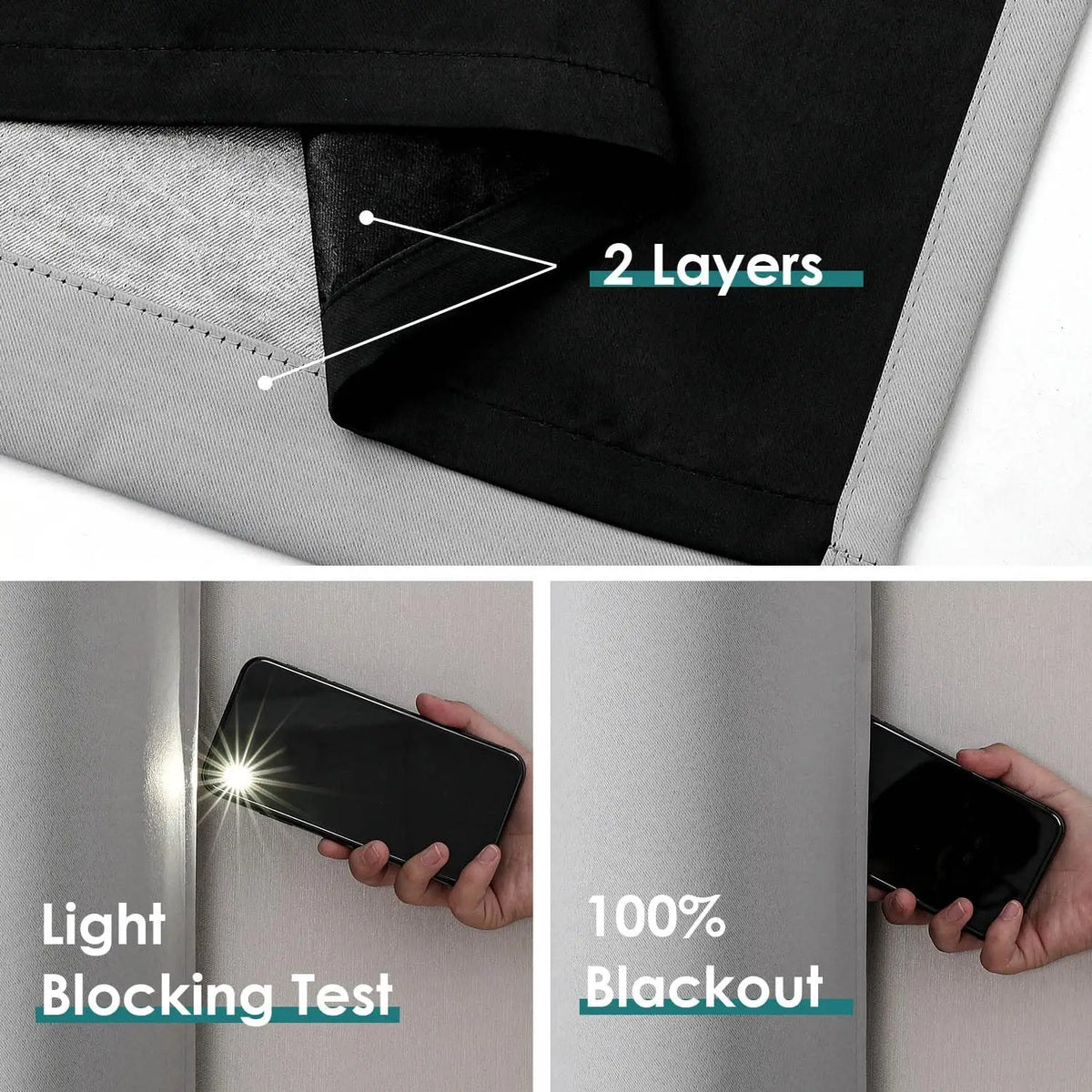Eyelet Thermal Blackout Curtains – 100% Light Blocking