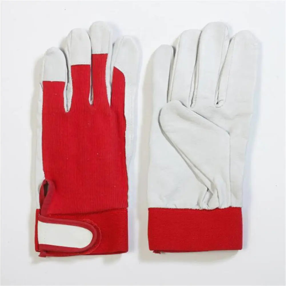 1Pair Machinist Leather Work Repair Mechanic Gloves Mechanic Work Glove Leather Welding Coat Heavy Industrial Glove Sport Glove