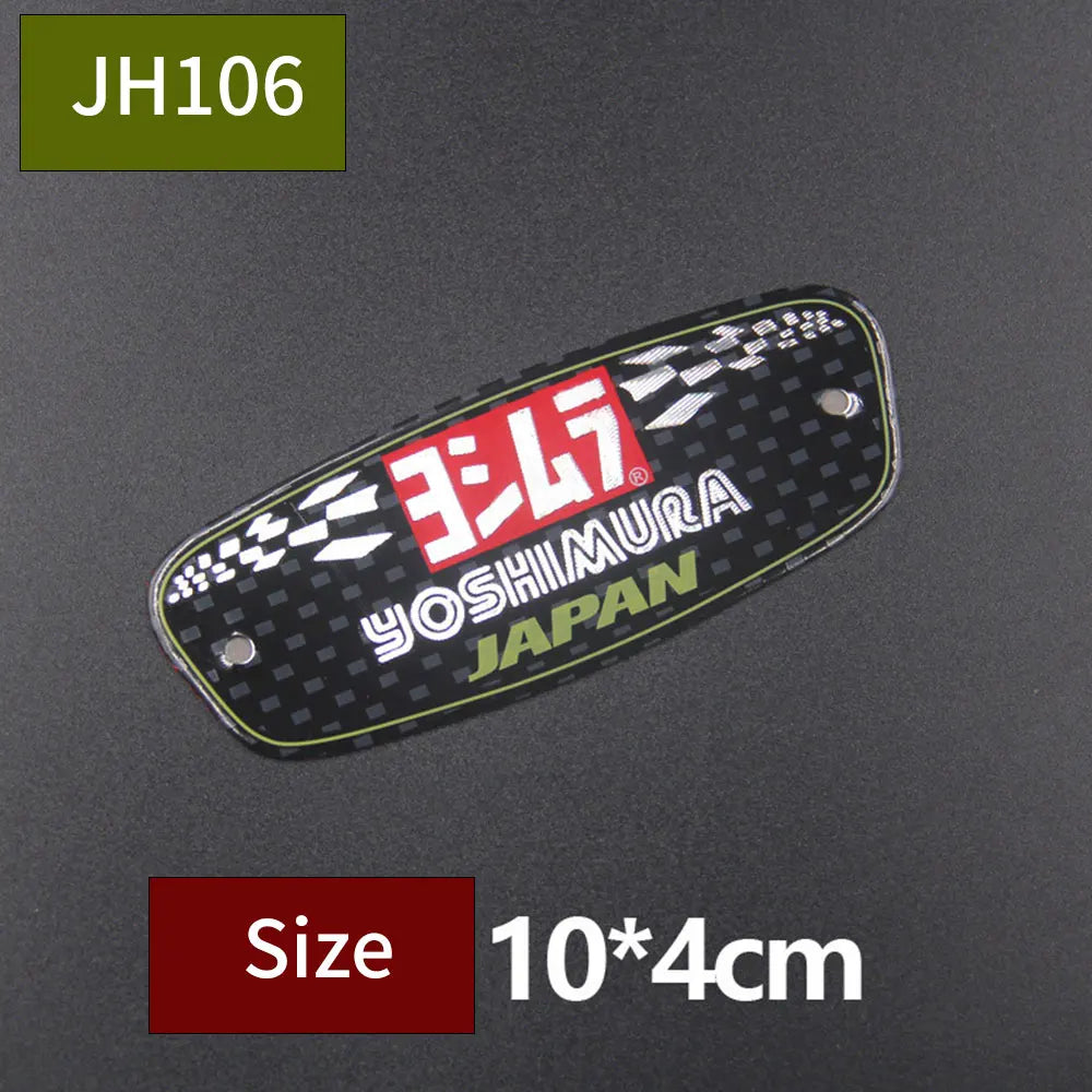 Aluminum Motorcycle Exhaust Pipe Sticker with Scorpion Design
