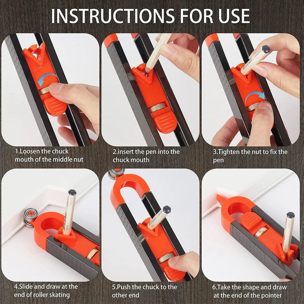 Contour Gauge Scribe Tool – Profile Duplicator for Woodworking - image 4