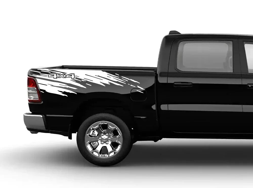 Mudslinger Splash Stripe Pickup Bed Decals, 2 pcs