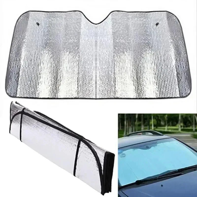 Foldable Windshield Sun Shade, 140 x 70 or 130 x 60 cm