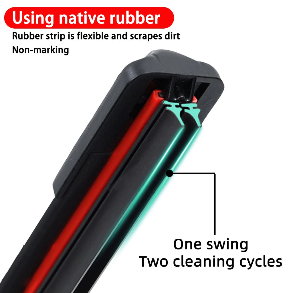 Universal Double Rubber Windshield Wiper Blade, 14 to 26 Inch