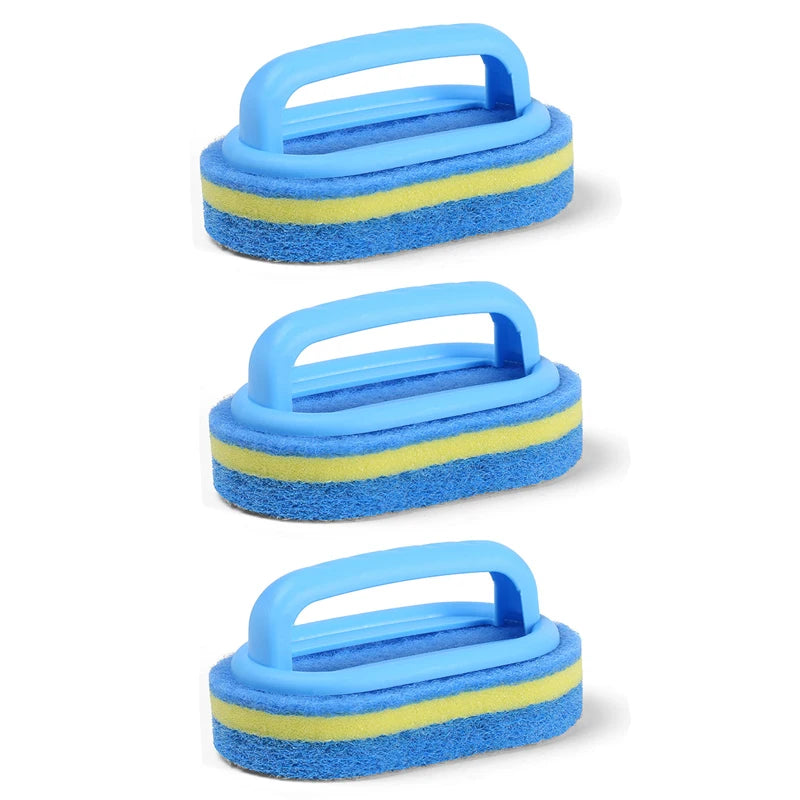 Sponge Scrub Brush with Handle – Bathtub & Tile Cleaner