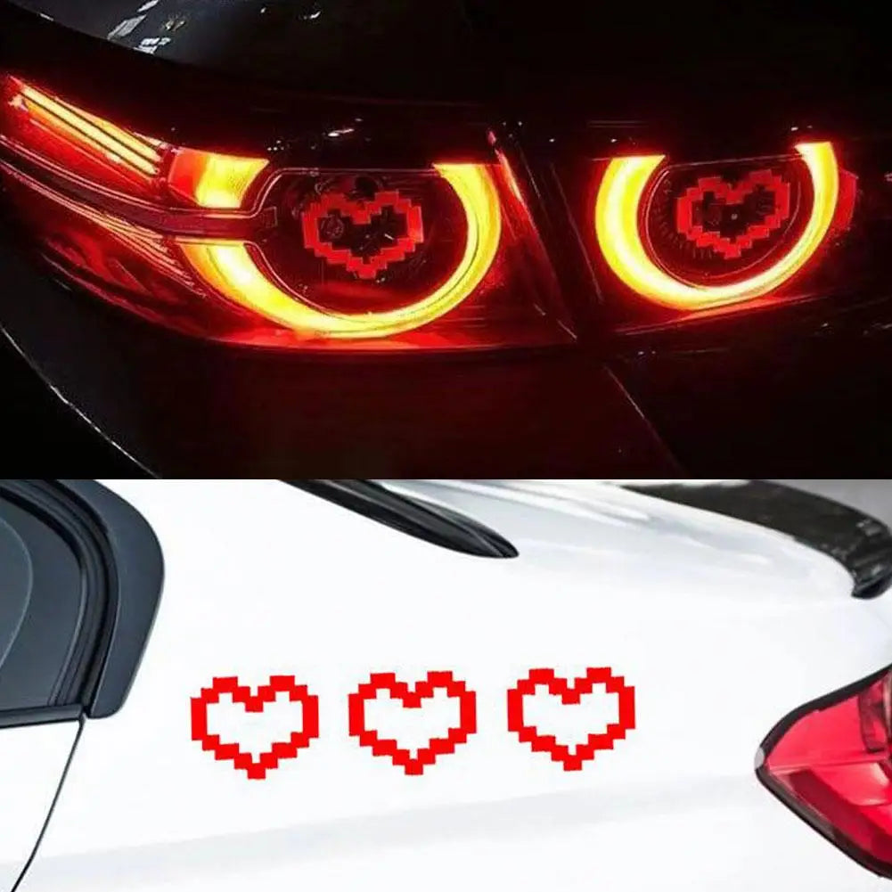 Pixel Heart Car Sticker - Waterproof Vinyl Decal for Vehicle - image 5