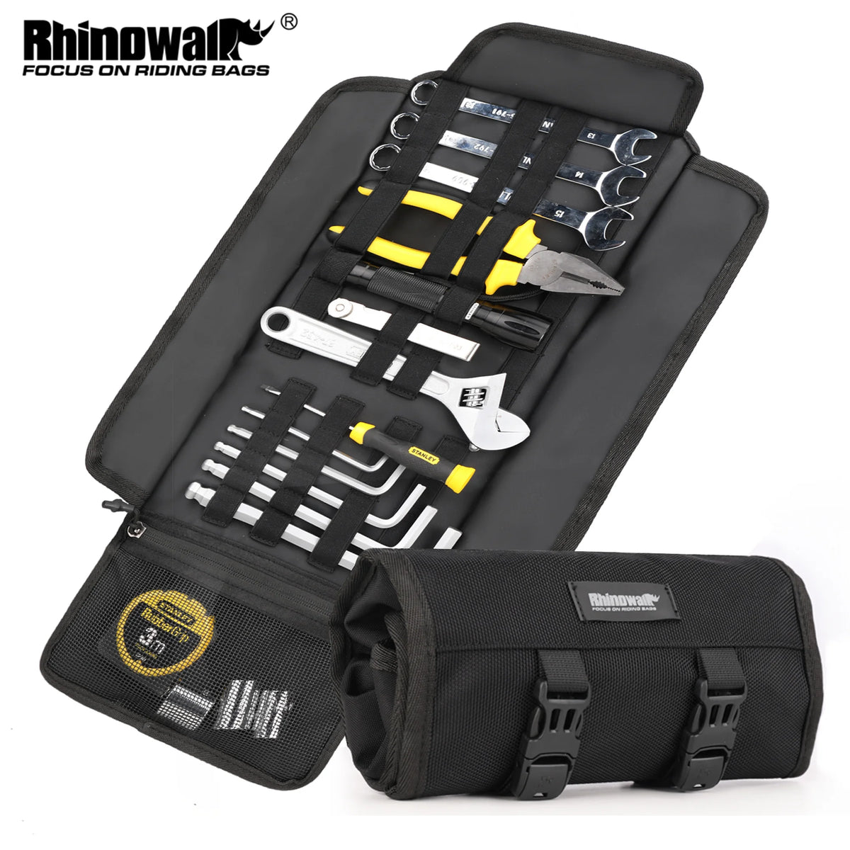 Rhinowalk Motorcycle Tool Roll Saddlebag