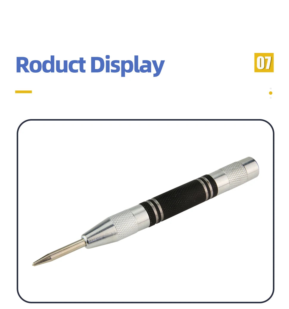 Tooleye Adjustable Spring Loaded Automatic Center Punch Tool - image 16
