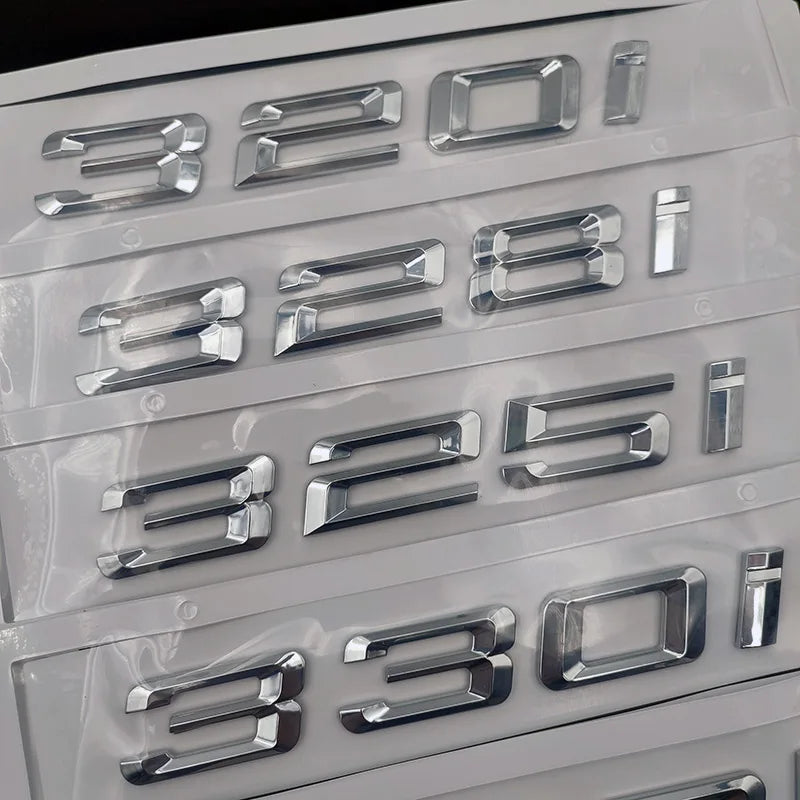 3D ABS Letter and Number Trunk Badge Emblem Set for Cars - view 18
