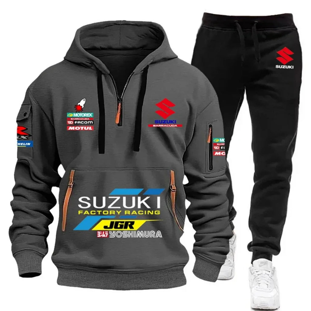Suzuki Hoodie & Athletic Pants Two-Piece Set - image 7