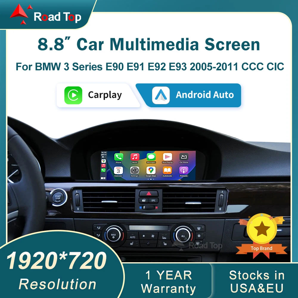 8.8'' Wireless CarPlay & Android Auto for BMW 3 & 5 Series