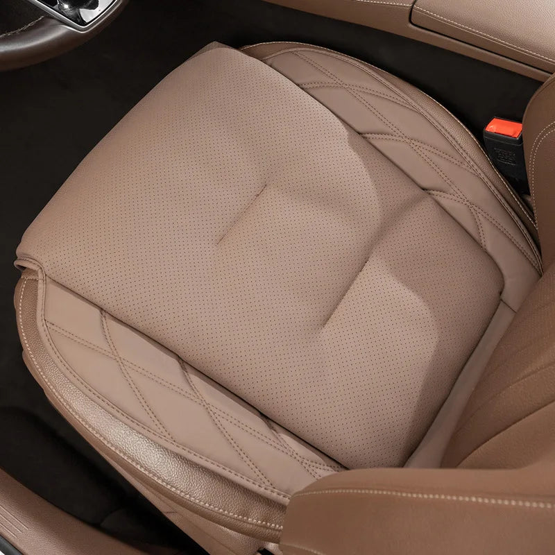 Synthetic Leather Car Seat Cushion with Lumbar Section