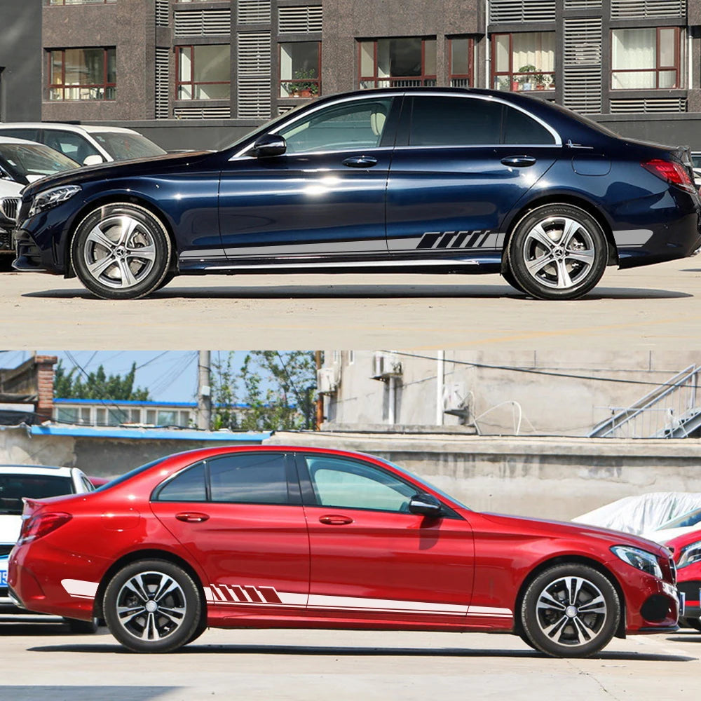 For Mercedes-Benz C-Class GLC CLA AMG Side Stripe Decals - image 2