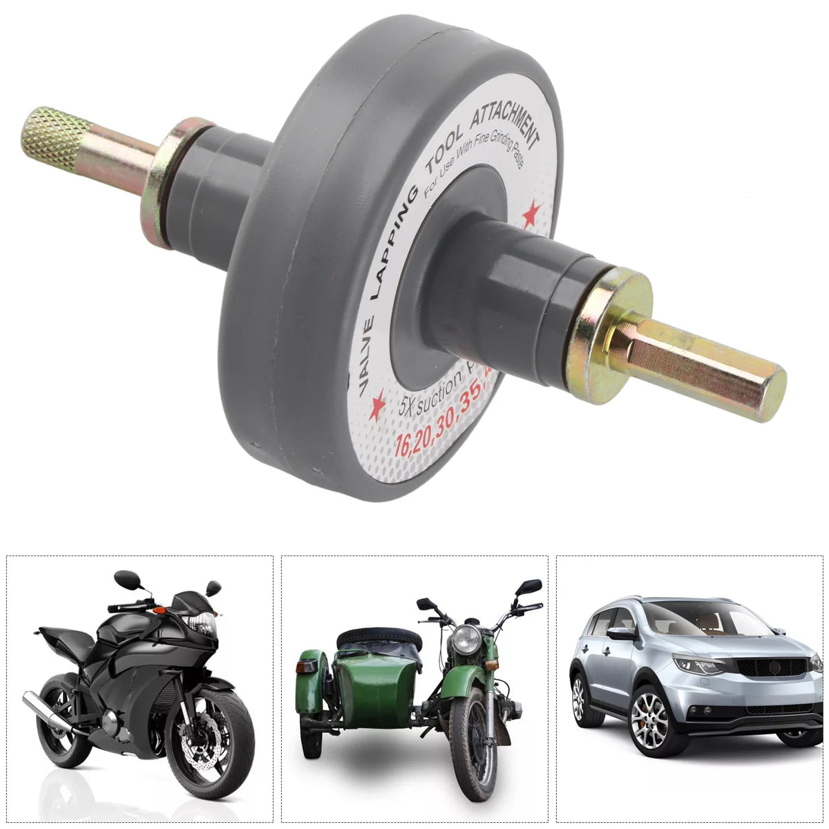 Universal Valve Lapping Tool Kit 5 Suction Plates for Auto/Moto/ATV - image 11