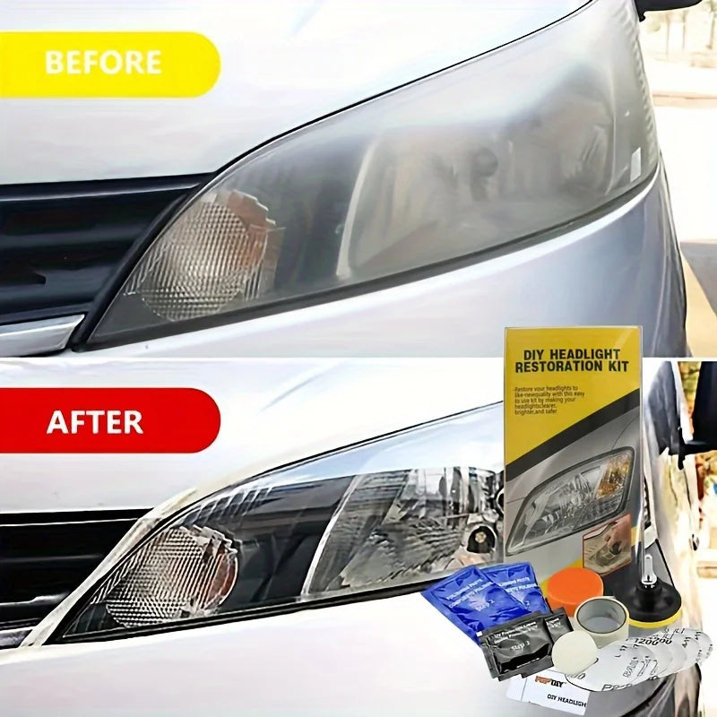 Headlight Restoration Polishing Kit