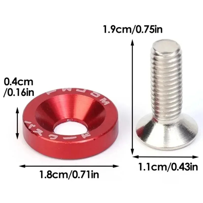 M6 Aluminum Bolt Set with Washers for Car Modifications - image 6