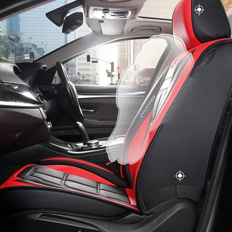 Synthetic Leather Single Car Seat Cover, All-Season Universal