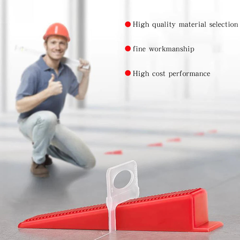 100PCS 1mm Tile Leveling System Clips PE Material Spacers for Ceramic Wall Tile Leveling Construction Tools