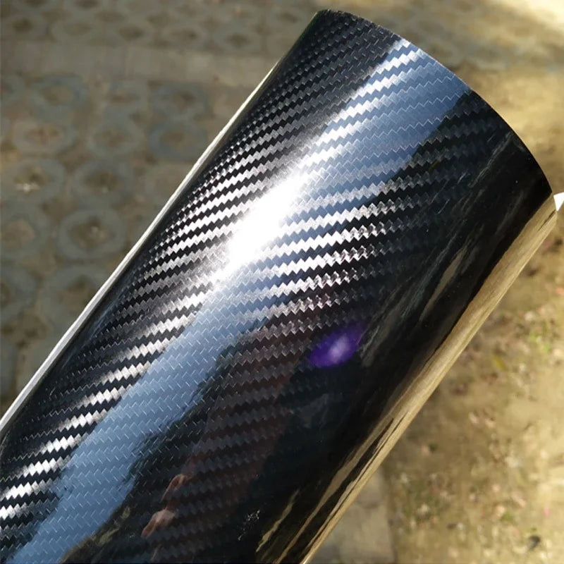 Carbon Fiber Vinyl Wrap Roll - Bubble-Free DIY Car Sticker & Laptop Skin