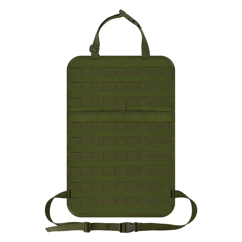 Tactical Seat Back Organizer with Detachable MOLLE Pouches