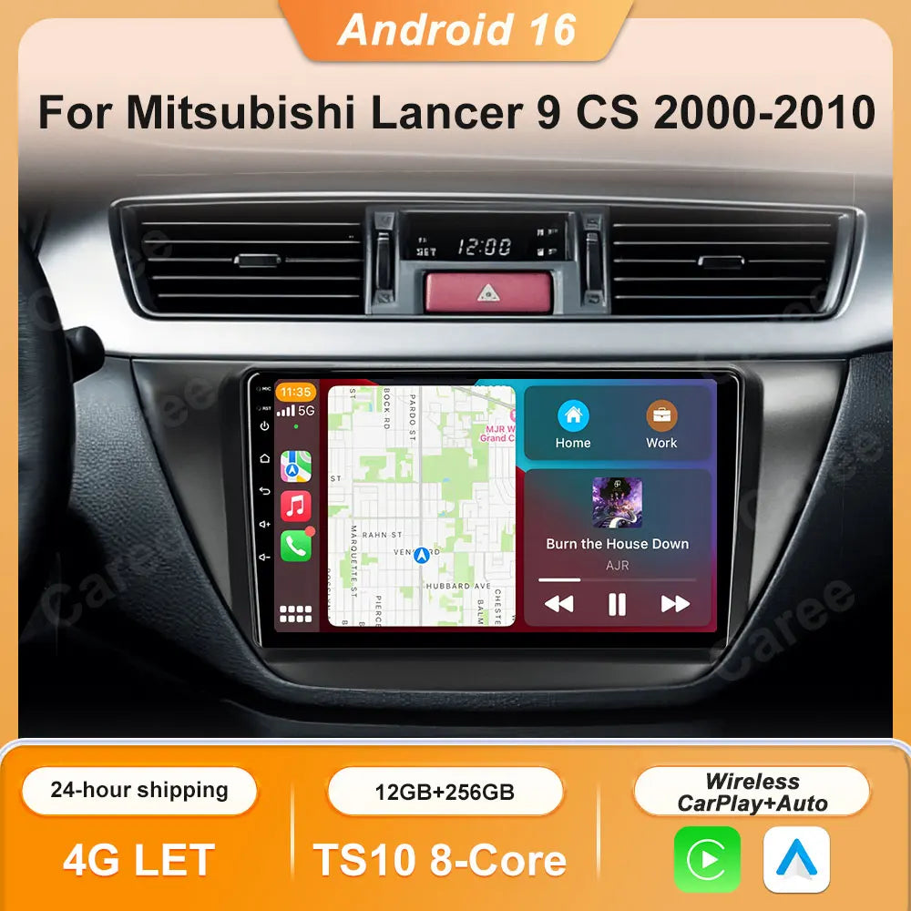 Mitsubishi Lancer 9 CS 9-Inch Touchscreen CarPlay GPS Stereo