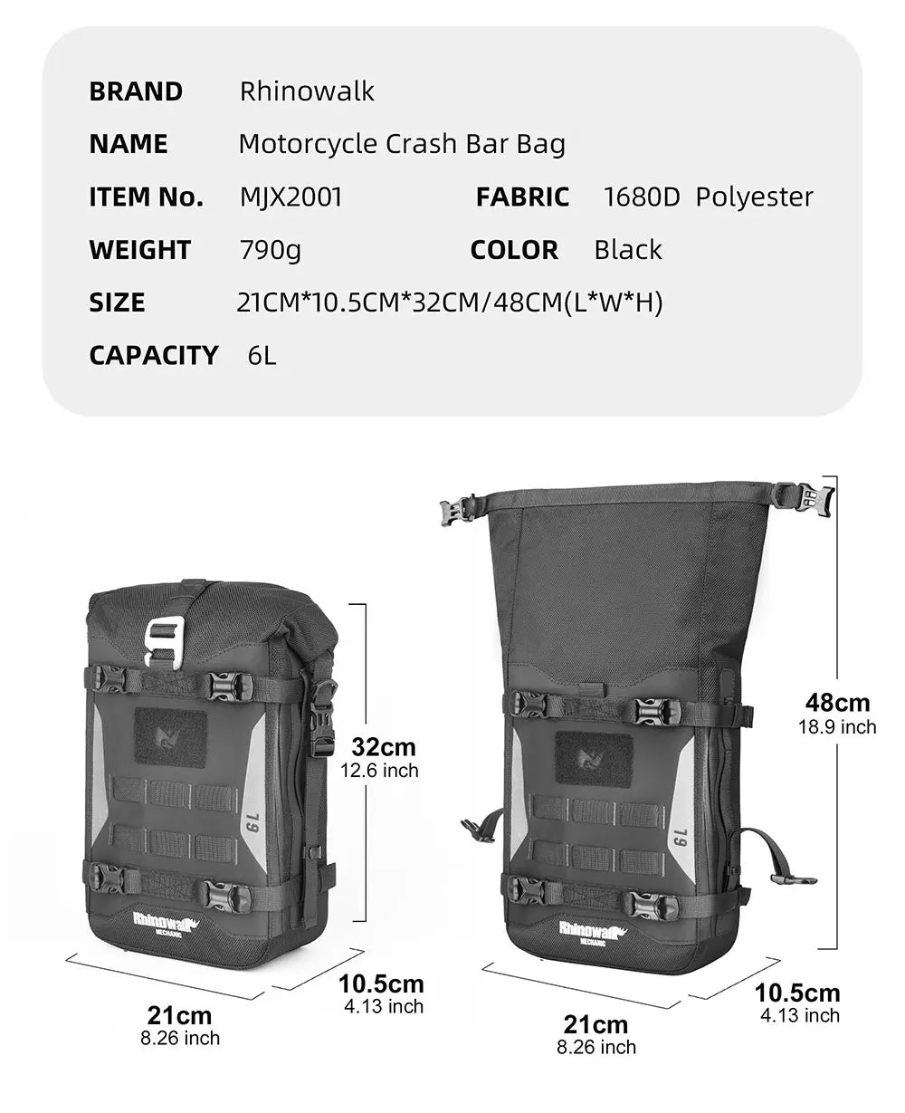 Rhinowalk Waterproof Crash Bar Bag & Tool Pouch - image 11