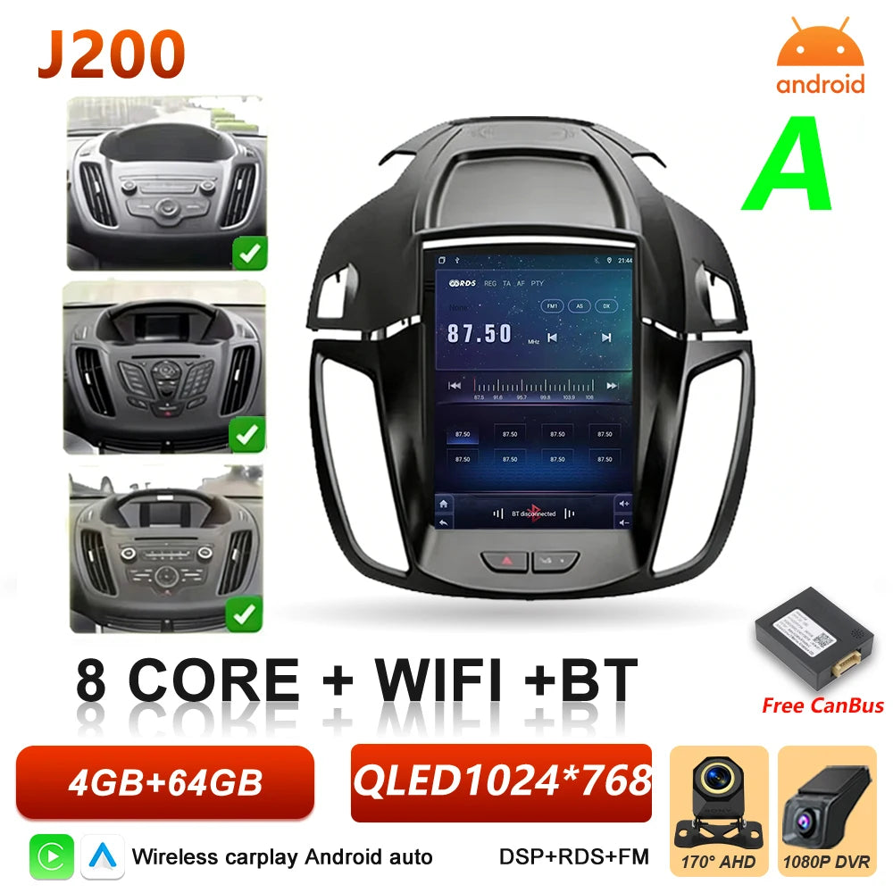 Ford C-MAX & Kuga 2 9.7 Inch Car Radio Wireless CarPlay & Android Auto - image 20