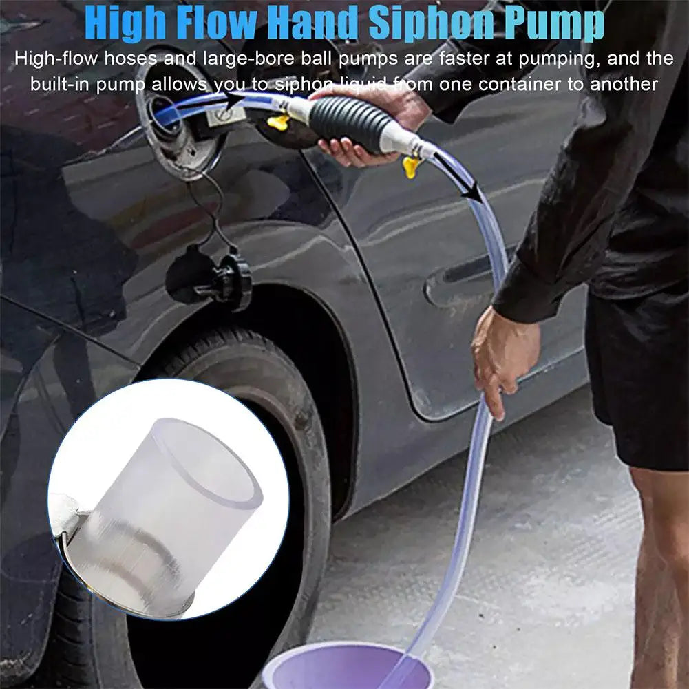 Hand Fuel Pump Car Fuel Tank Sucker Oil Transfer Fuel Pump Petrol Diesel Liquid Manual Pump Syphon Fuel Saver For Gas