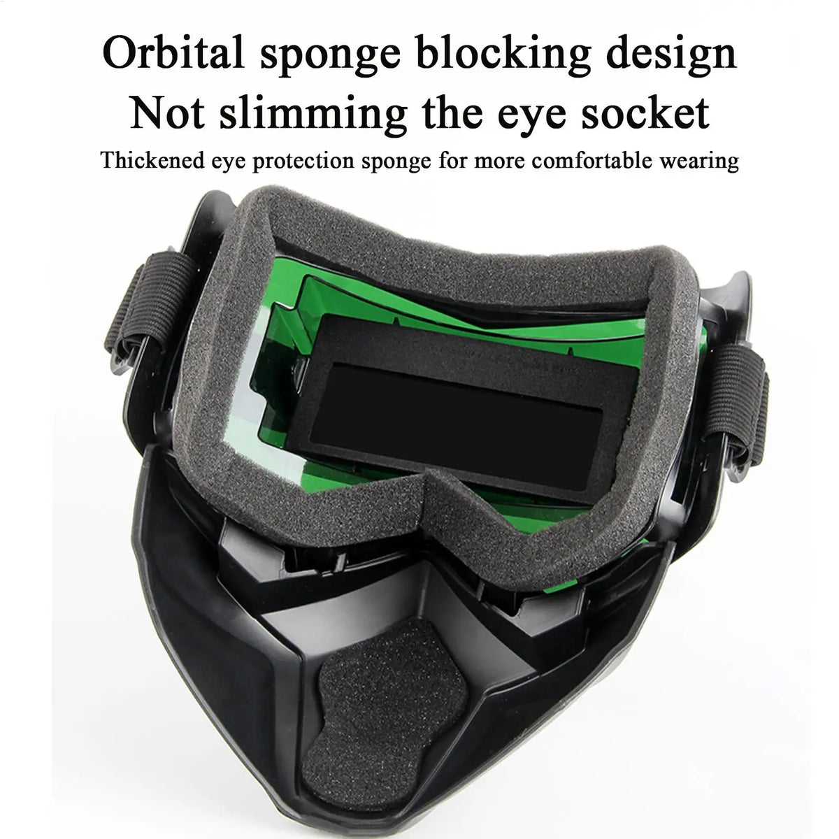Welding Helmet Auto Darkening Breathable Welding Protector Welder Face Protector Soldering Protective Hood for Polishing