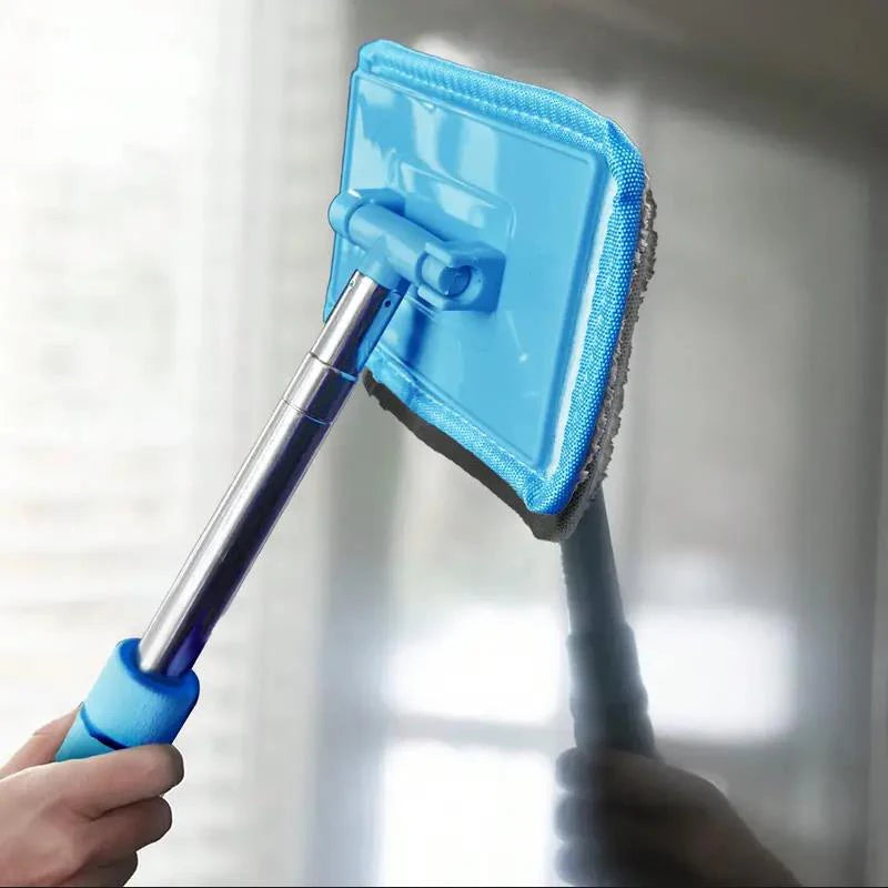 Telescopic Windshield Squeegee and Glass Cleaning Tool