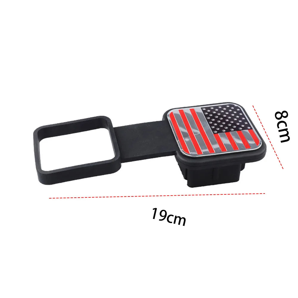 Trailer Hitch Receiver Cover Plug Waterproof Tube Cap Protector Dustproof Trailer Hitch Cover 2 Inch Receiver Auto Square Plug