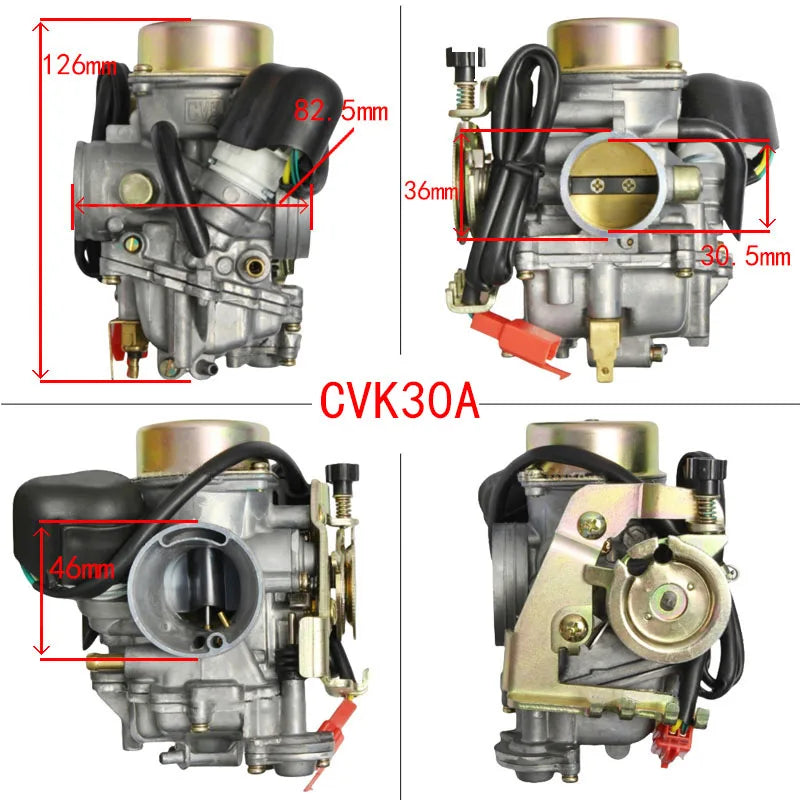 CVK30 30mm Motorcycle Carburetor Replacement for YP250 Burgman - image 6