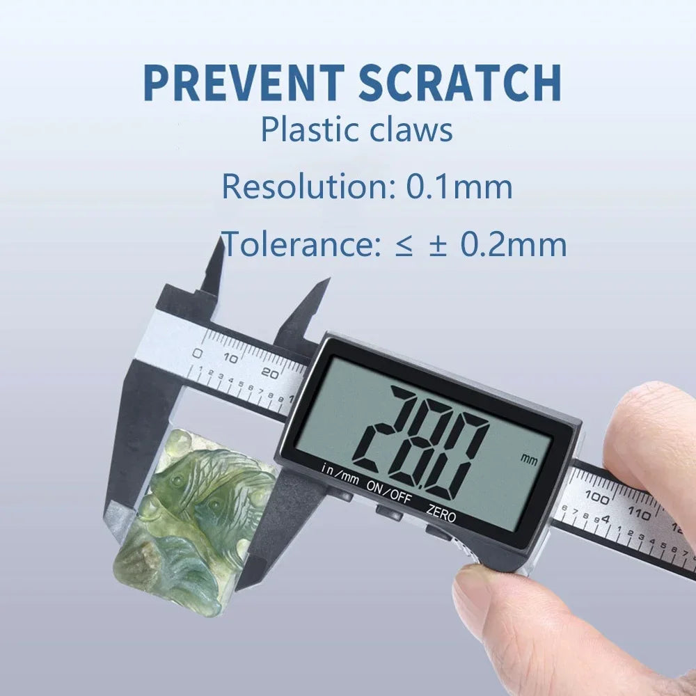 Digital Vernier Caliper 6-Inch – Inch/Metric LCD