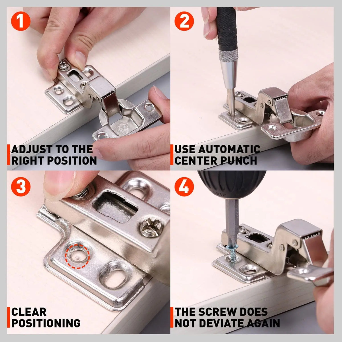 Automatic Center Punch Tool - Spring Loaded for Wood & Metal Marking - image 14