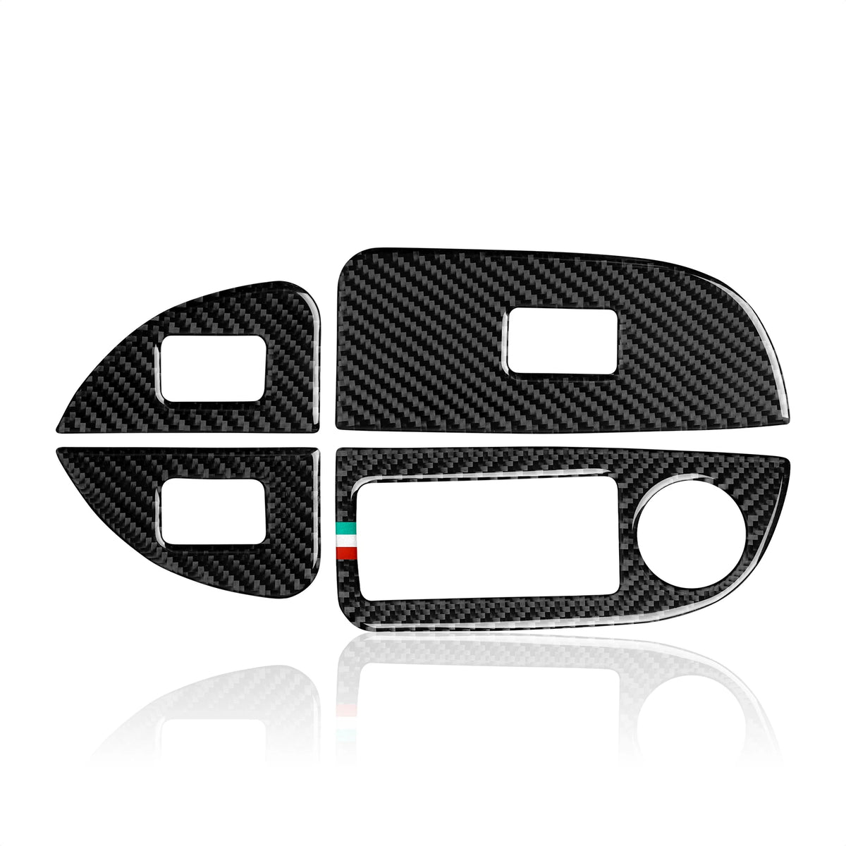 Carbon Fiber Interior Trim Stickers for Alfa Romeo Giulia and Stelvio