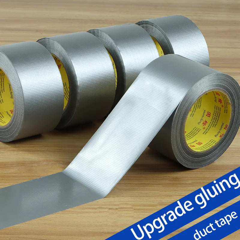 1 Roll Adhesive Fabric Duct Tape Heavy Duty, Carpet Waterproof Tape, Silver Tape Decorative, Automotive Fabric Tape 10 Meter