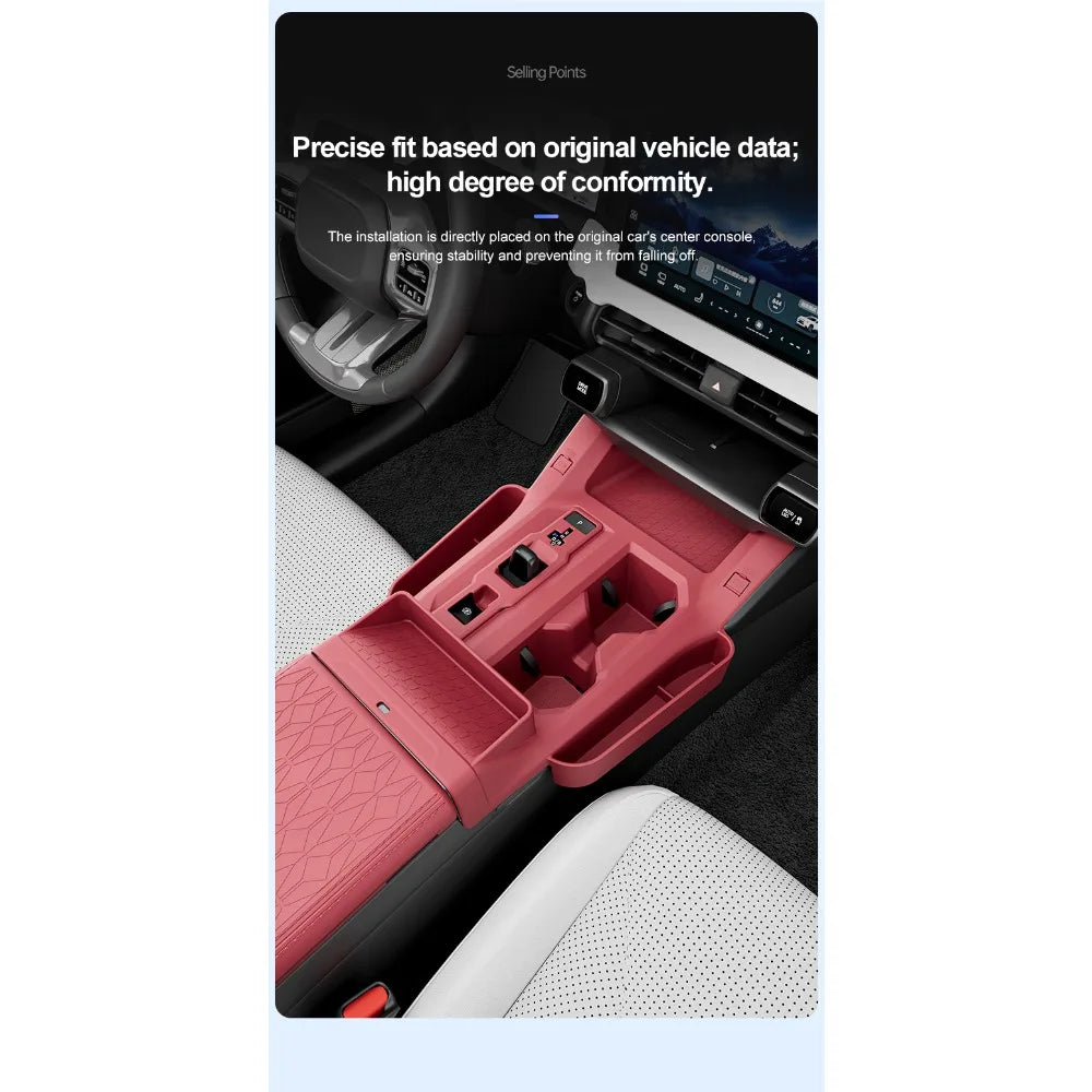 Center Console Silicone Mat for Toyota RAV4 2026-2028 LHD