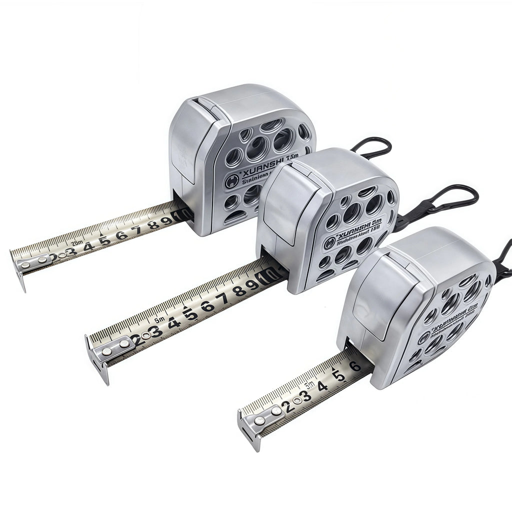 Premium Retractable Magnetic Tape Measure – Stainless Steel Hollow Design for Electricians, Carpenters & DIY Anti-Corrosion Tool