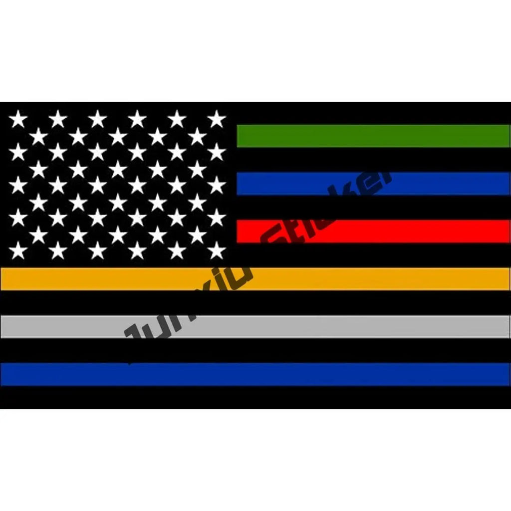 Reflective First Responder EMS Vinyl Decal