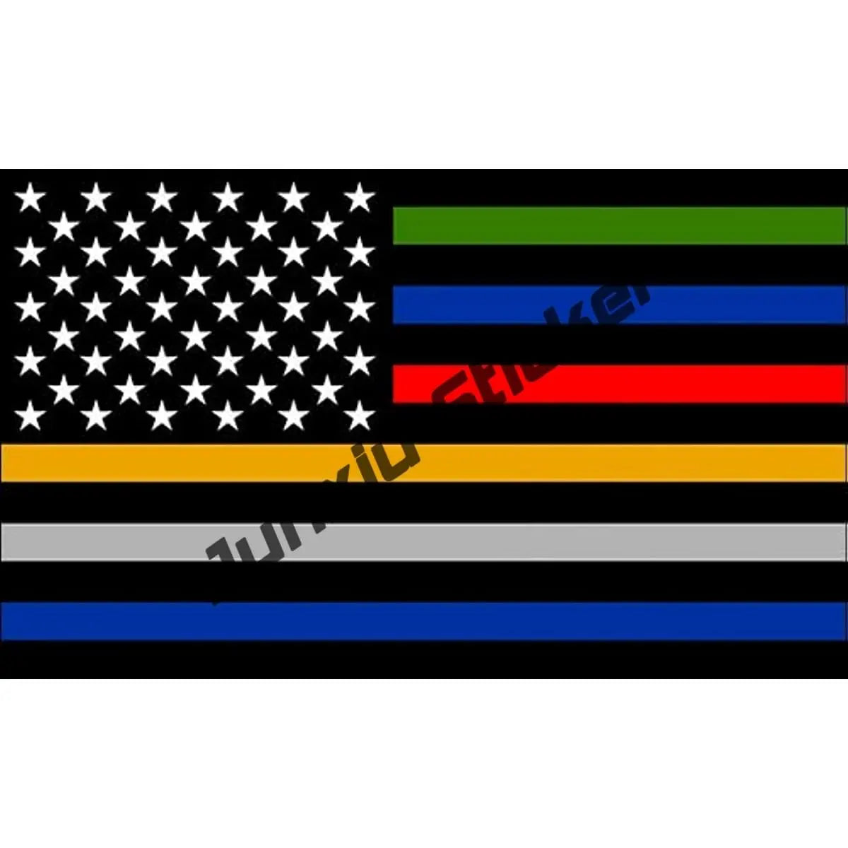 Reflective First Responder EMS Vinyl Decal