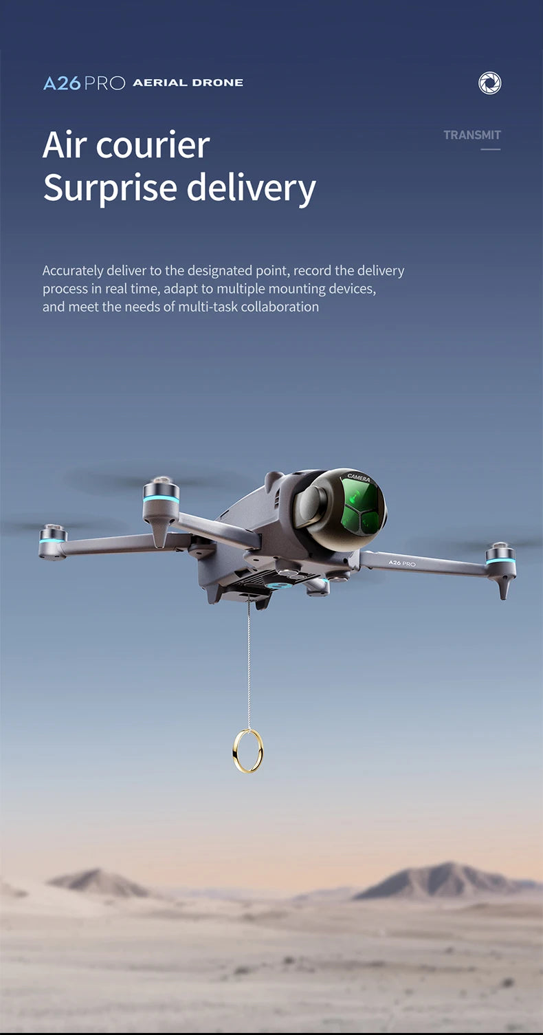 Lenovo A26 Pro Drone 4K Triple Camera FPV Foldable RC Quadcopter - image 22