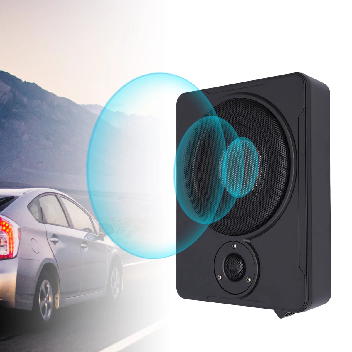 8 Inch 200W Slim Under-Seat Powered Subwoofer