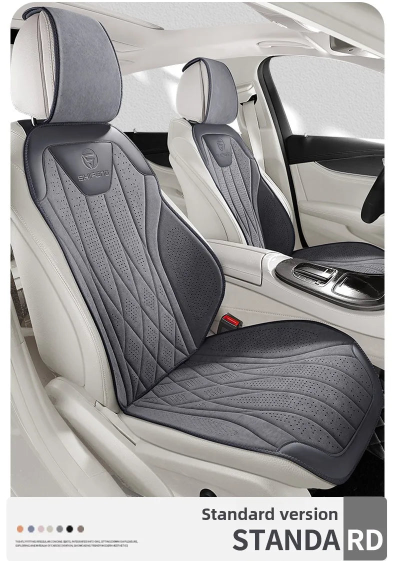Perforated Suede-Finish Car Seat Covers, Single, Pair or Rear