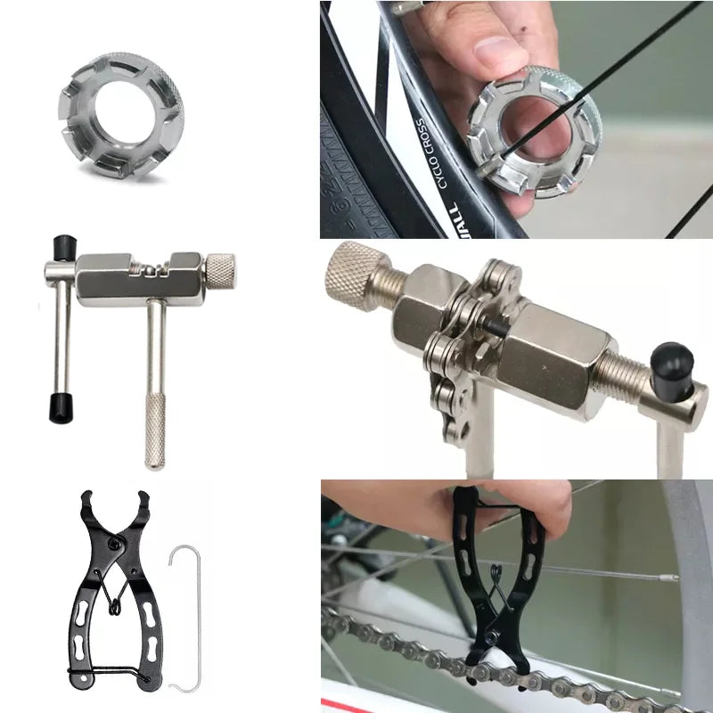 Bicycle Repair Tool Kit – Flywheel Remover, Chain Breaker & Bottom Bracket Tool