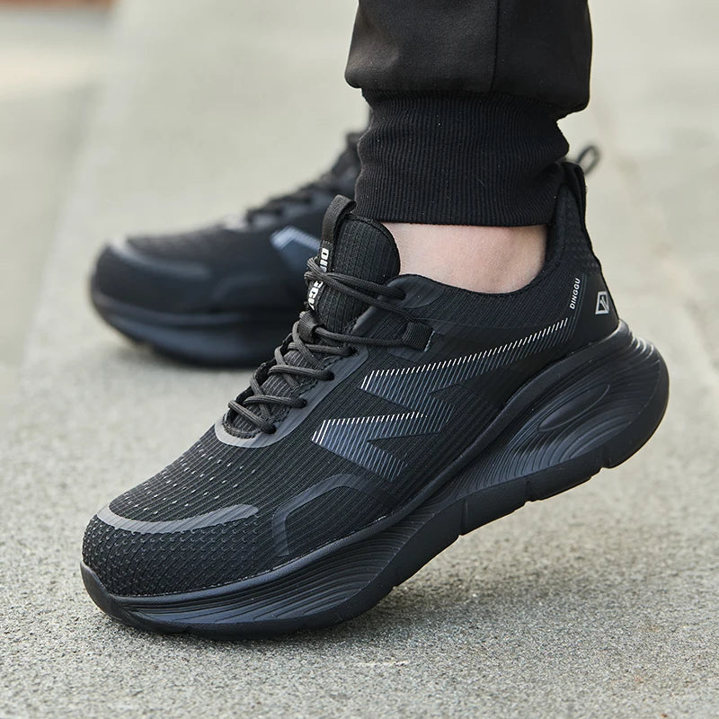 New Work Boots Steel Toe Safety Shoes Men Work Shoes Sneakers Lightweight Anti-Puncture Safety Shoes Men Indestructible Boots