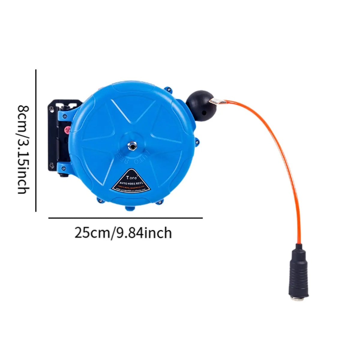 Automatic Retractable Air Hose Reel with 10M Hose for Workshop Garage Garden Watering