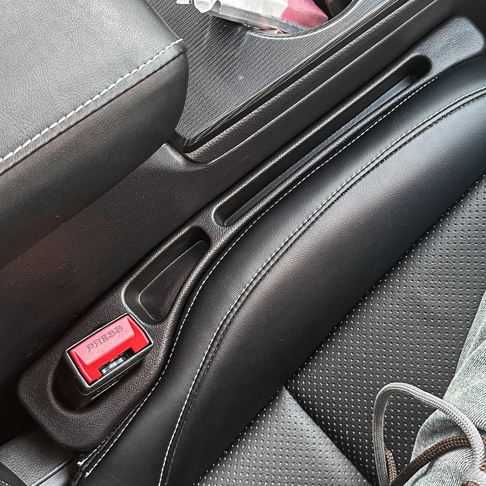 Car Seat Gap Filler with Dual Slots, Set of 2