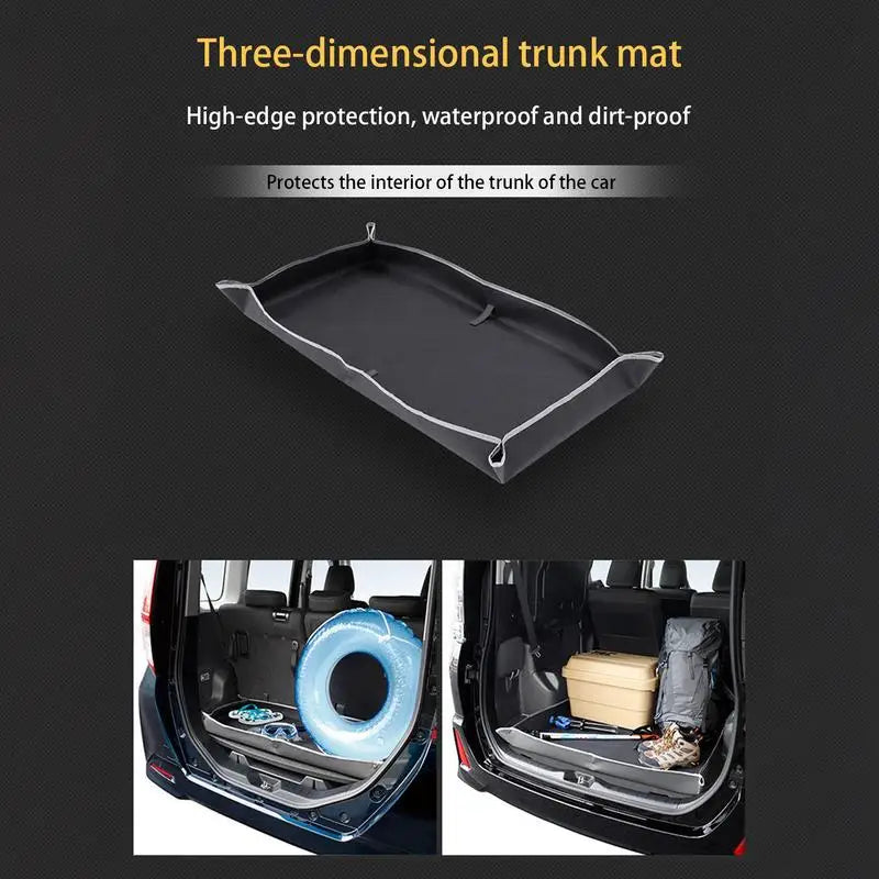 Car Trunk Liner Mat Cargo Liner Floor Mat Non-Slip 600D Oxford Cloth Cargo Liner universal Car Trunk Mat  For SUVs And Trucks