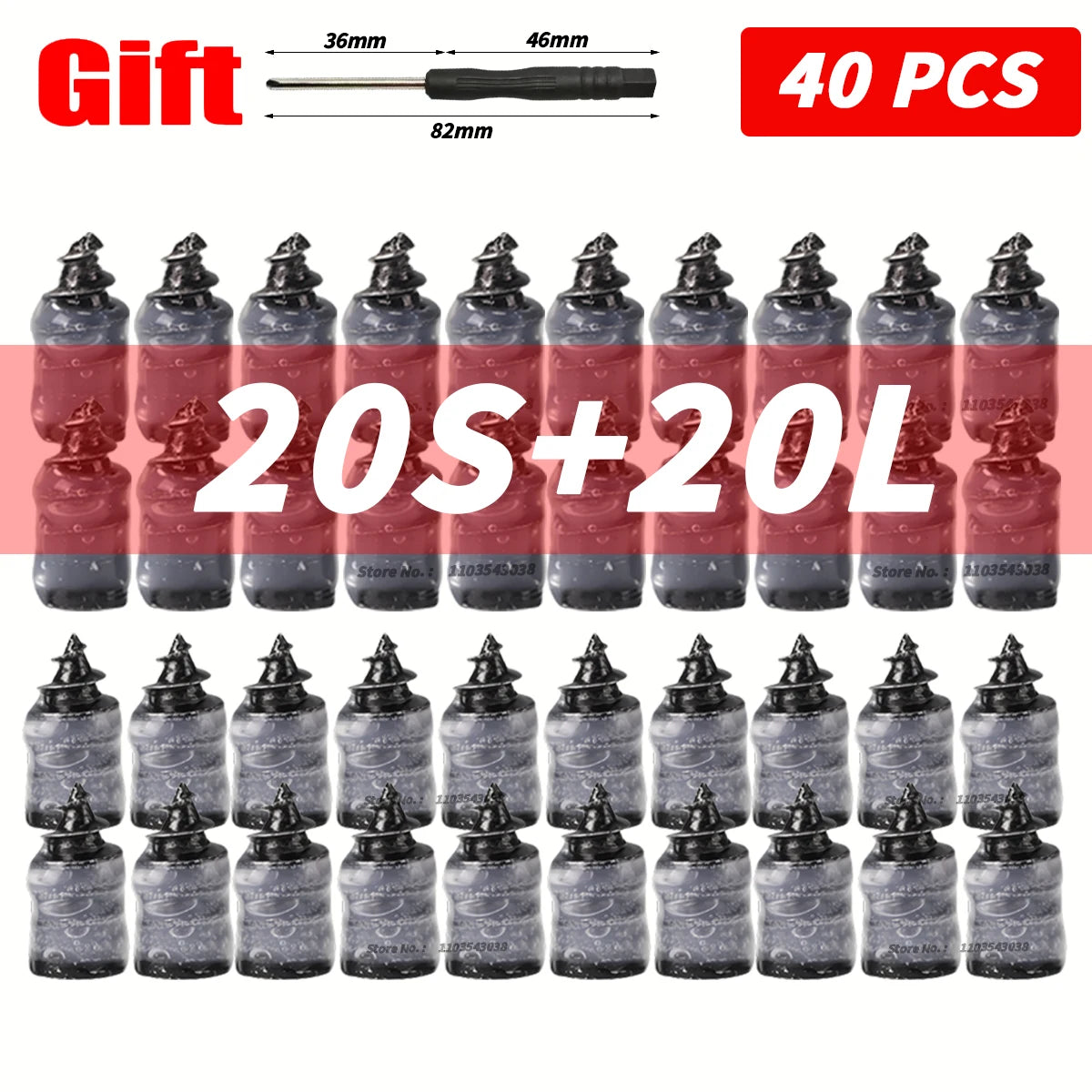 Car Wheel Punctures Screws Car Tire Repair Kit Car Tire Universal Nail Patch Motorcycle Rubber Screw Automotive Repair Screws